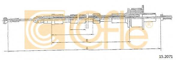 COFLE 152071 Трос, управління зчепленням