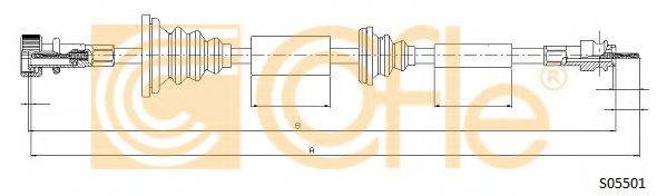 COFLE S05501 Трос спідометра