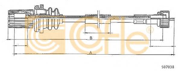 COFLE S07038 Трос спідометра