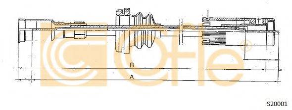 COFLE S20001 Трос спідометра