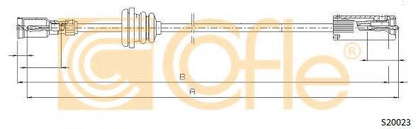 COFLE S20023 Трос спідометра