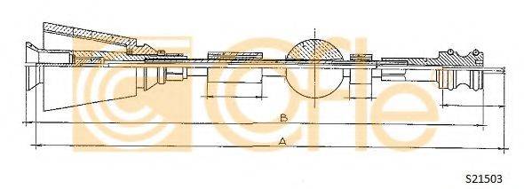 COFLE S21503 Трос спідометра