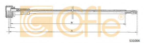 COFLE S31004 Трос спідометра