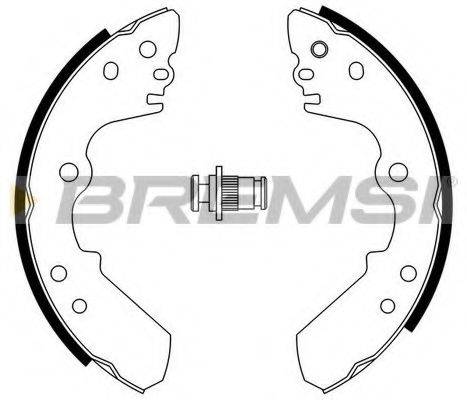 BREMSI GF0750 Комплект гальмівних колодок