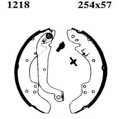 BSF 01218 Комплект гальмівних колодок