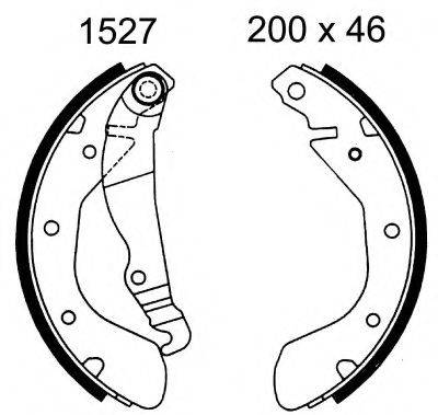 BSF 01527 Комплект гальмівних колодок