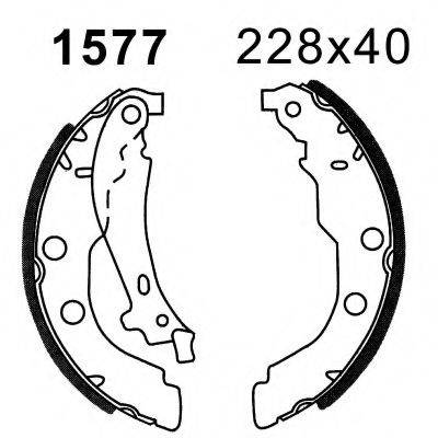 BSF 01577 Комплект гальмівних колодок