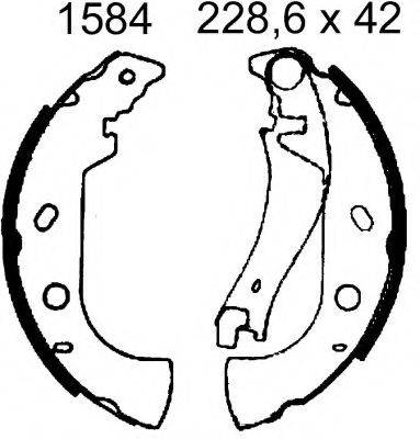 BSF 06384 Комплект гальмівних колодок