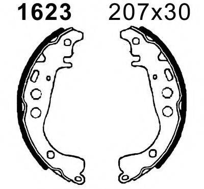 BSF 01623 Комплект гальмівних колодок