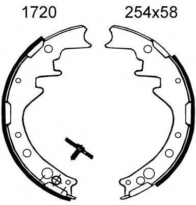 BSF 01720 Комплект гальмівних колодок