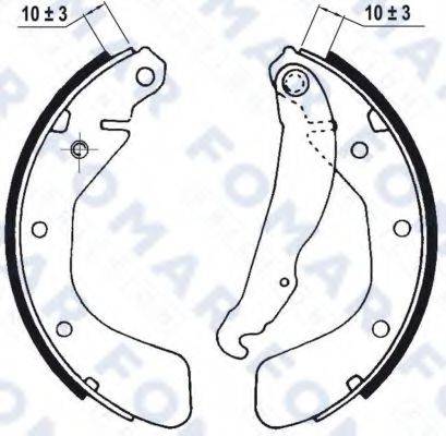 FOMAR FRICTION FO0563 Комплект гальмівних колодок