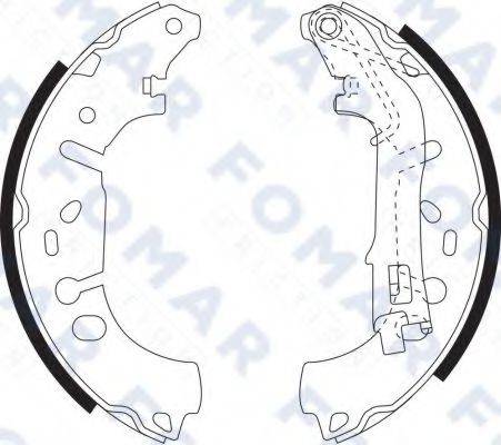 FOMAR FRICTION FO9080 Комплект гальмівних колодок