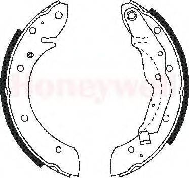 BENDIX 362340B Комплект гальмівних колодок