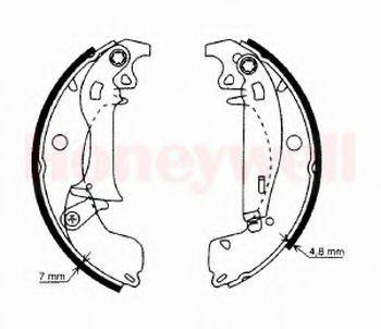 BENDIX 362371B Комплект гальмівних колодок