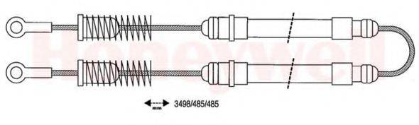 BENDIX 431125B Трос, стоянкова гальмівна система