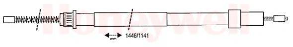 BENDIX 431212B Трос, стоянкова гальмівна система