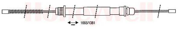 BENDIX 431221B Трос, стоянкова гальмівна система