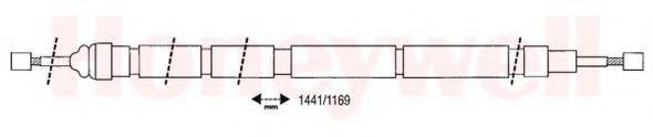 BENDIX 431243B Трос, стоянкова гальмівна система