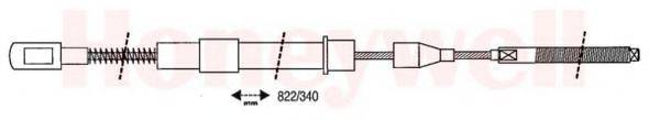 BENDIX 431253B Трос, стоянкова гальмівна система