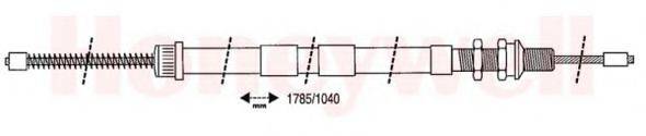 BENDIX 431293B Трос, стоянкова гальмівна система