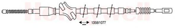 BENDIX 432080B Трос, стоянкова гальмівна система