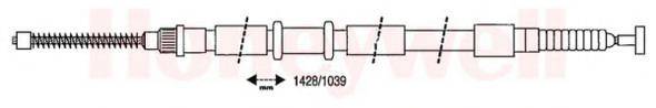 BENDIX 432652B Трос, стоянкова гальмівна система