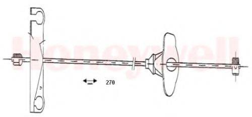 BENDIX 432731B Трос, стоянкова гальмівна система