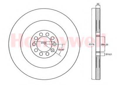 BENDIX 567142B гальмівний диск