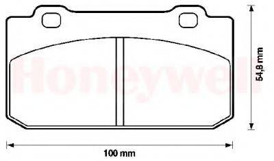 BENDIX 571314B Комплект гальмівних колодок, дискове гальмо