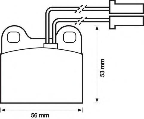 BENDIX 571385B Комплект гальмівних колодок, дискове гальмо