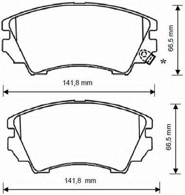 BENDIX 573270B Комплект гальмівних колодок, дискове гальмо