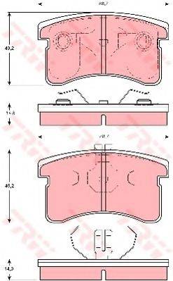 DR!VE+ DP1010100651 Комплект гальмівних колодок, дискове гальмо