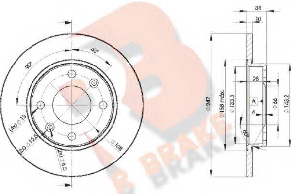 R BRAKE 78RBD24689 гальмівний диск