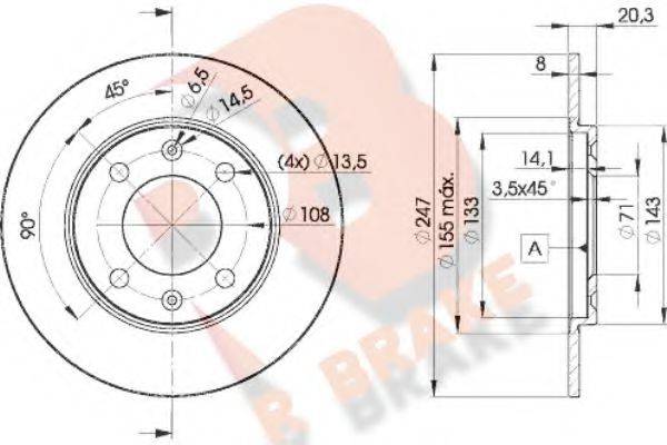 R BRAKE 78RBD24699 гальмівний диск