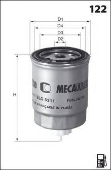 LUCAS FILTERS LFDS195 Паливний фільтр