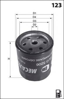 LUCAS FILTERS LFDS214 Паливний фільтр