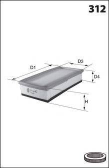 LUCAS FILTERS LFAF283 Повітряний фільтр