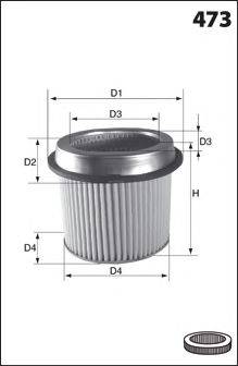 LUCAS FILTERS LFAF343 Повітряний фільтр