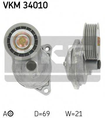 SKF VKM34010 Натяжний ролик, полікліновий ремінь