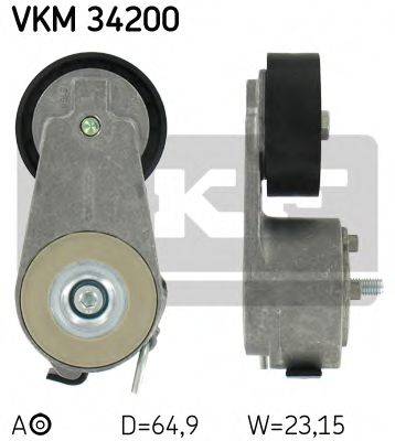 SKF VKM34200 Натяжний ролик, полікліновий ремінь