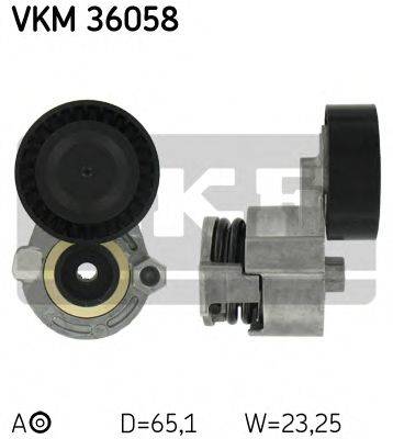 SKF VKM36058 Натяжний ролик, полікліновий ремінь