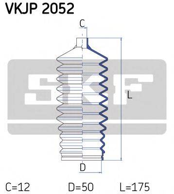 SKF VKJP2052 Комплект пильника, рульове керування