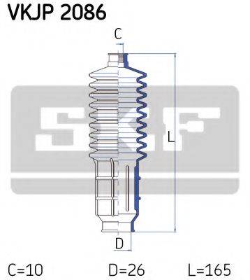 SKF VKJP2086 Комплект пильника, рульове керування