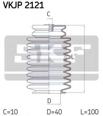 SKF VKJP2121 Комплект пильника, рульове керування