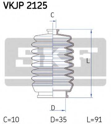 SKF VKJP2125 Комплект пильника, рульове керування