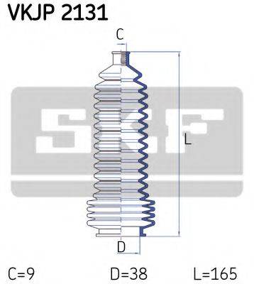 SKF VKJP2131 Комплект пильника, рульове керування