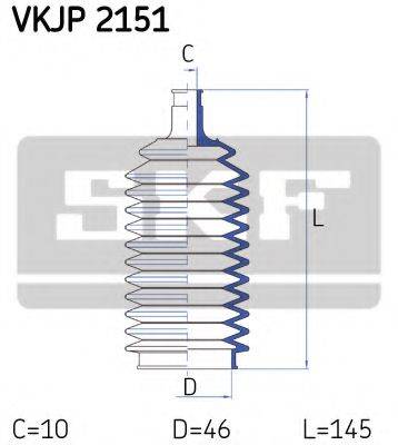 SKF VKJP2151 Комплект пильника, рульове керування