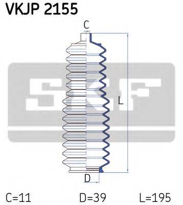 SKF VKJP2155 Комплект пильника, рульове керування