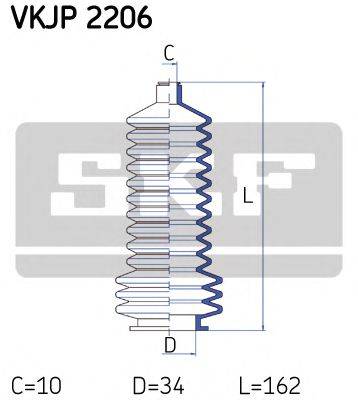 SKF VKJP2206 Комплект пильника, рульове керування