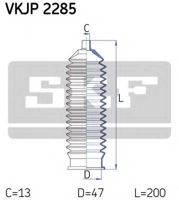 SKF VKJP2285 Комплект пильника, рульове керування